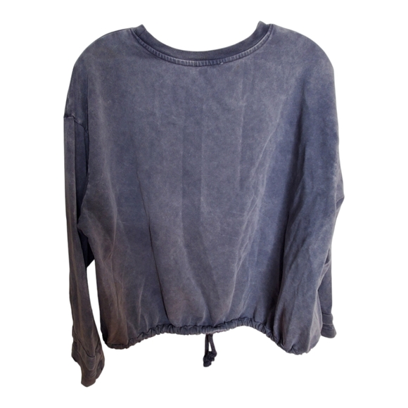 Zara washed effect gray sweatshirt jumper oversized small 043 - Picture 4 of 6